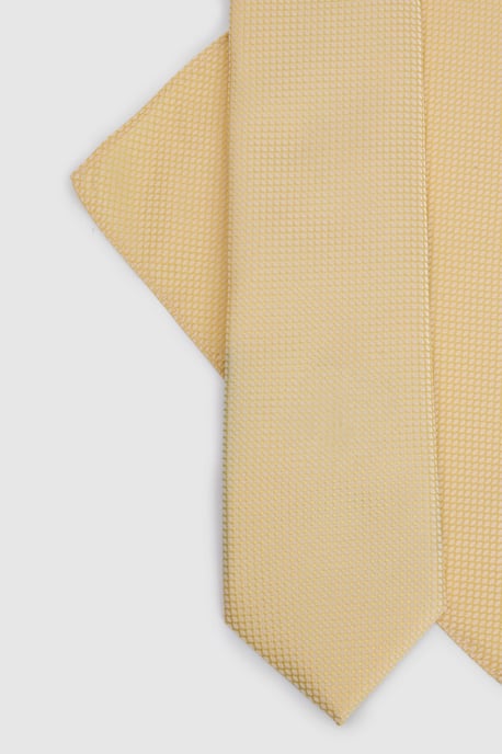 Butter Yellow Plus & Tall Tie and Pocket Square - Image 2