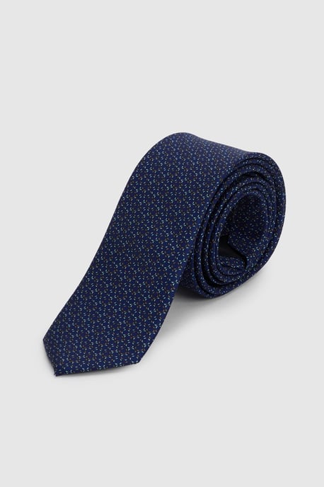 Navy Retro Geo Tie - Image 1