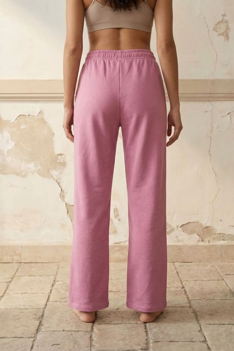 Hoge Taille Wijdlopende Gebreide Joggingbroek - Image 4