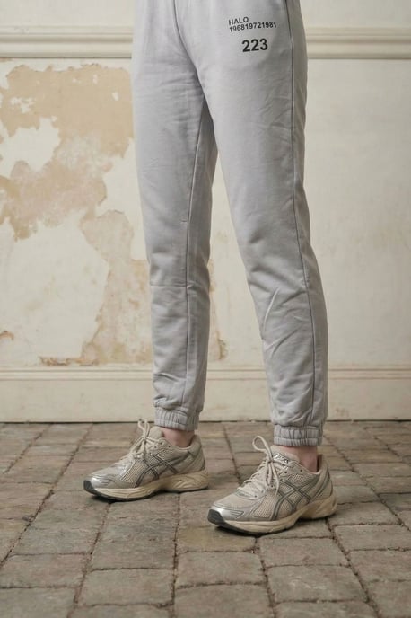 Mid-Waist Gedrukte Katoenen Lycra Joggers - Image 5