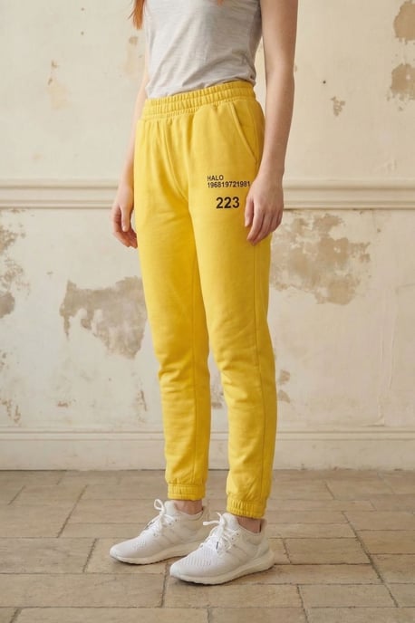 Mid-Waist Geprinte Katoen Lycra Joggingbroeken - Image 2