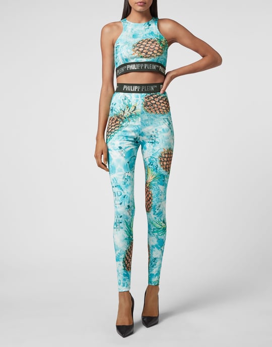 Sport Leggings Pineapple Skies - Image 4