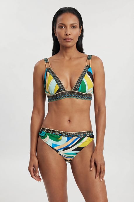 Placement Print Bikini Bottom - Image 1