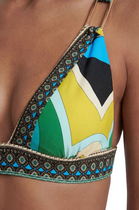 Placement Print Bikini Top - Image 2