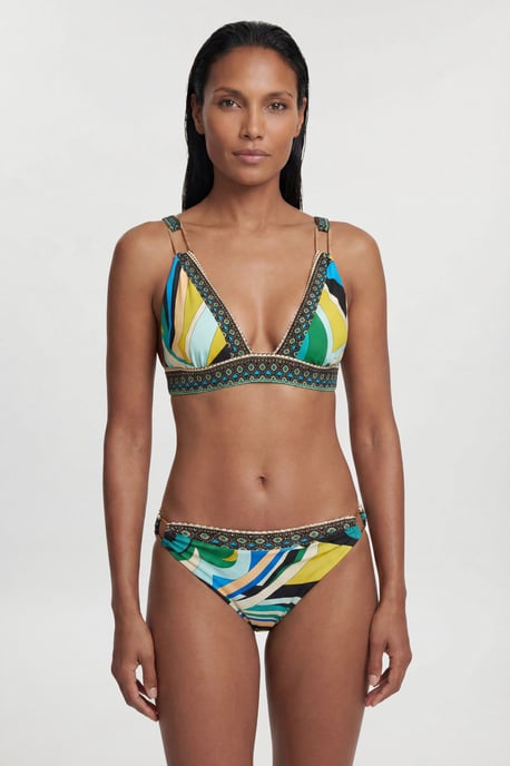Placement Print Bikini Top - Image 4