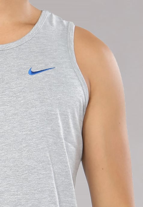 3 Pack Nike Men's Embroidered Swoosh Vest Tank Top in Black / Grey / Navy Blue - Image 5