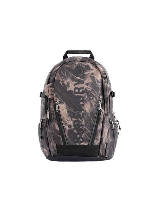 Superdry damesrugzak met zeildoek en houtnerfprint - Image 1
