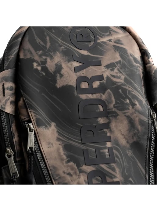 Superdry damesrugzak met zeildoek en houtnerfprint - Image 3