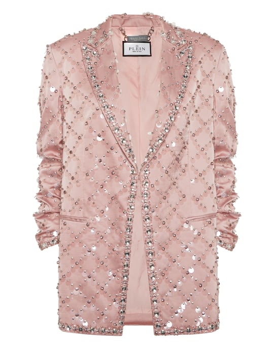 Blazer Boyfriend Fit Plein Paillettes - Image 1