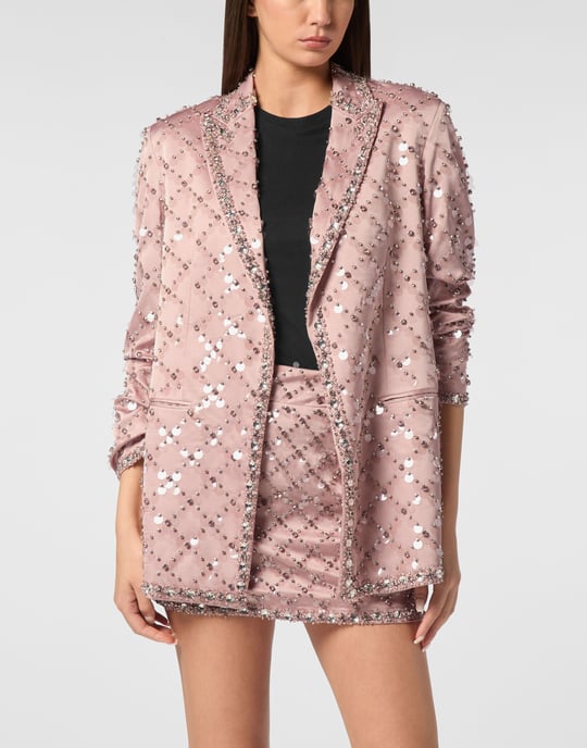 Blazer Boyfriend Fit Plein Paillettes - Image 3