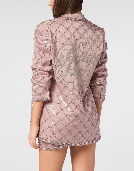 Blazer Boyfriend Fit Plein Paillettes - Image 5