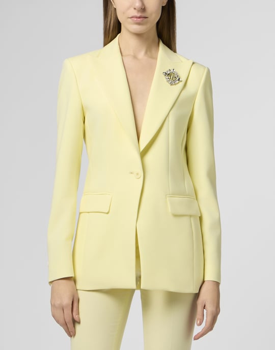Wool Fitted Single-Breasted Blazer - Image 2