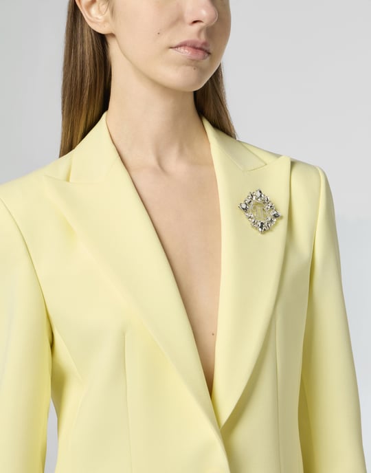 Wool Fitted Single-Breasted Blazer - Image 3