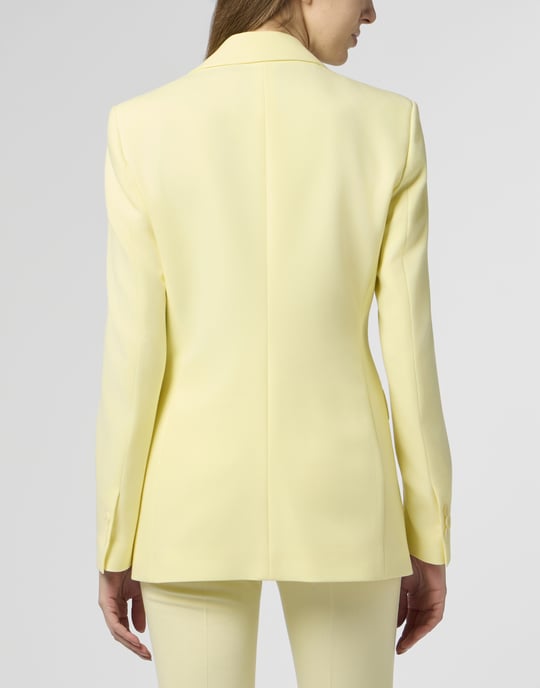 Wool Fitted Single-Breasted Blazer - Image 5