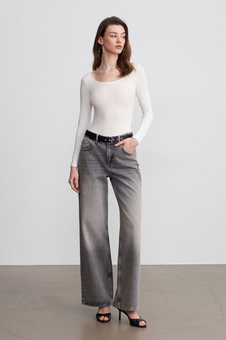Slim Fit Modal Jersey Bodysuit - Image 4