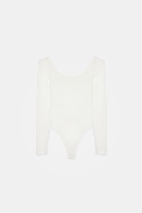 Slim Fit Modal Jersey Bodysuit - Image 5