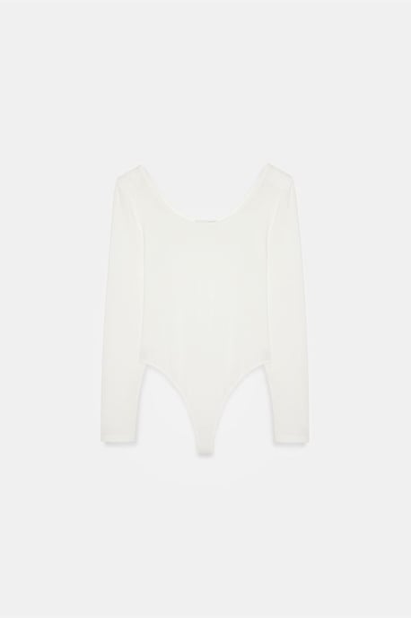Slim Fit Modal Jersey Bodysuit - Image 6