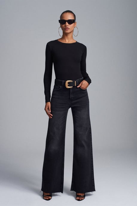 Slim Fit Ronde Hals Jersey Body - Image 3