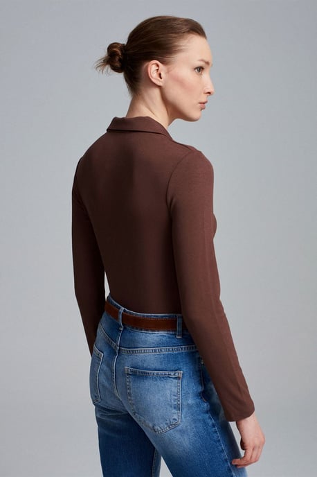 Kvinnors Slim-fit Polo Blus - Image 2