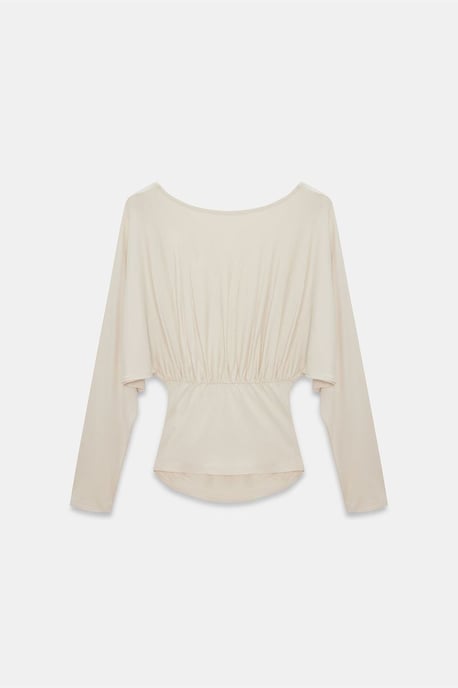 Slim Fit V-ringad Wrappy Blus - Image 6