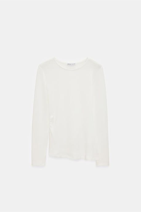 Slim Fit Langarm Jersey Blouse - Image 4
