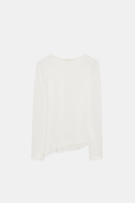 Slim Fit Langarm Jersey Blouse - Image 5
