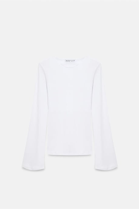 Slim Fit Långärmad Crew Neck Blus - Image 6