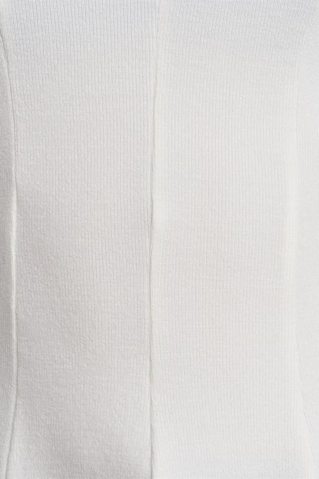 Getailleerde Textuur Gebreide Peplum Blouse - Image 4