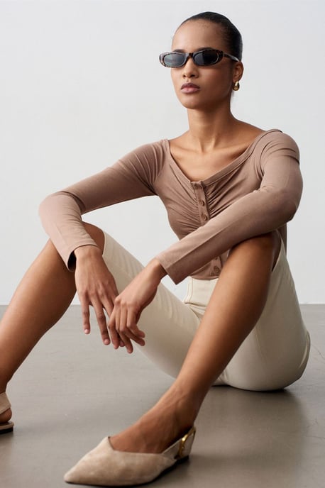Slim-fit Bootuit Top - Image 4
