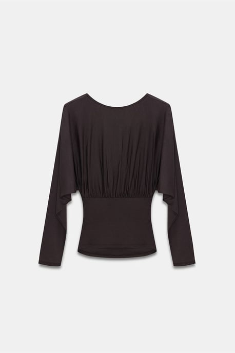 Smal Passform V-ringad Wrap Blus - Image 6
