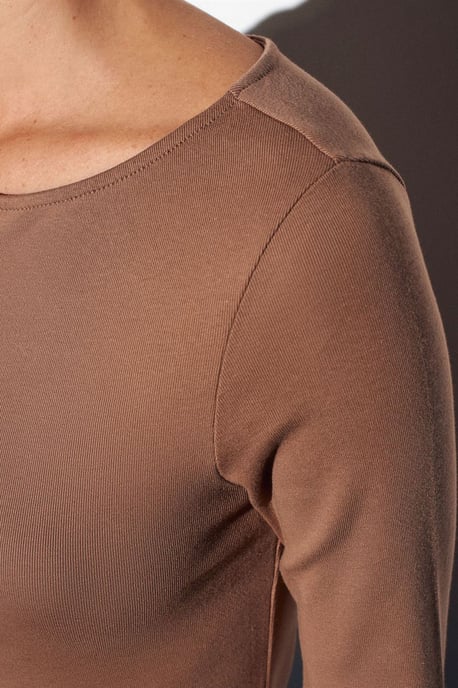 Slim Fit Bomullsmix Dragkedja Blus - Image 4