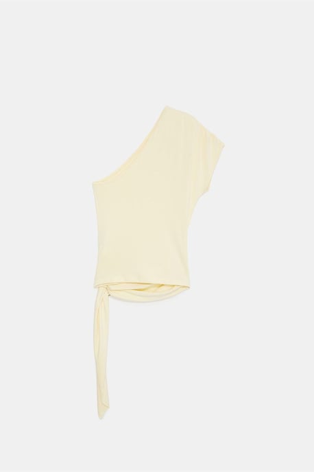 Slim Fit Off-Shoulder Jersey Blouse met Strikdetail - Image 5