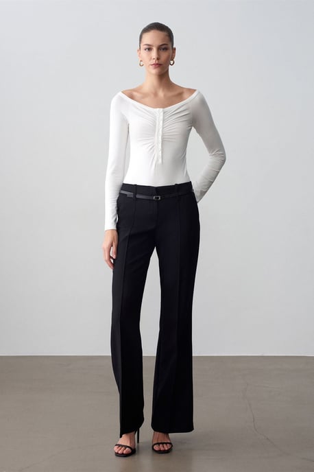 Slim-fit Bootuit Top - Image 4