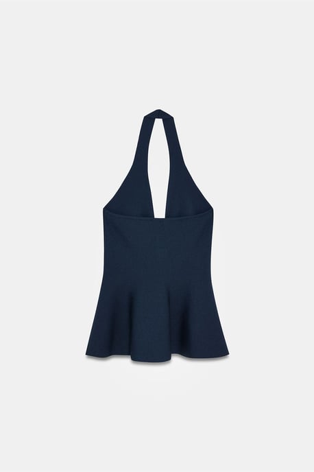 Naadloze Halter Peplum Blouse - Image 6
