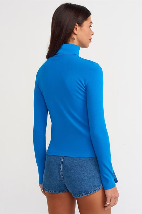 Dam Slim Fit Turtleneck Jersey Blus - Image 2