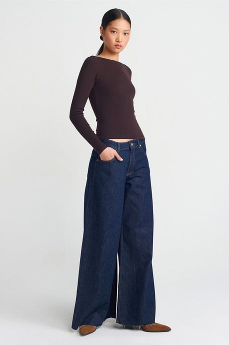 Dames Slim-fit Bootnek Langsleeve Blouse - Image 3