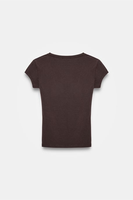 Slim Fit V-hals Jersey Blouse - Image 6