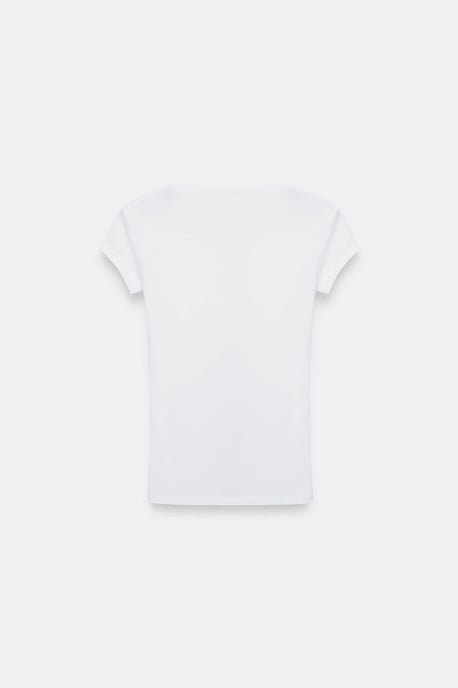 Slim Fit V-hals Jersey Blouse - Image 6