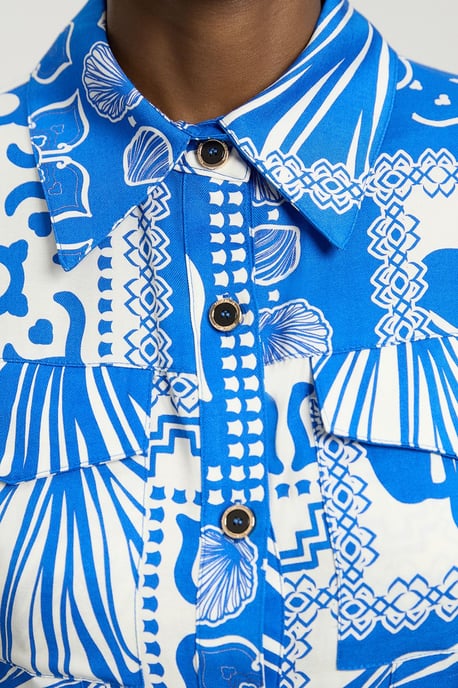 Premium Linen Printed Woven Sleeveless Woven Top - Image 3