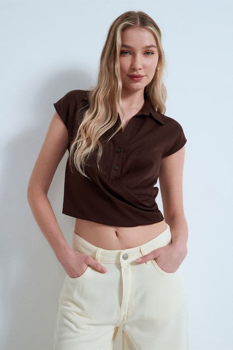 Skuren Tencel Poplin Blus - Image 3