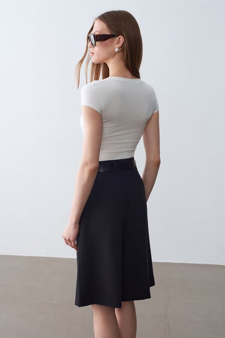 Slim Fit V-hals Jersey Blouse - Image 2