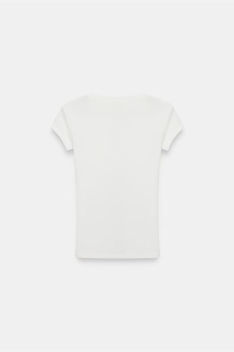 Slim Fit V-hals Jersey Blouse - Image 6