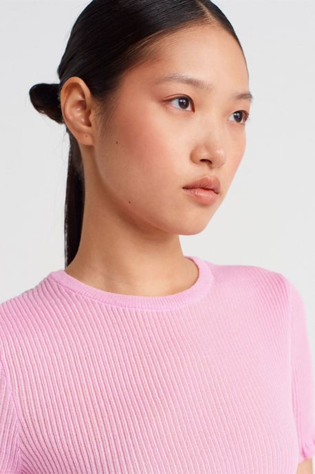 Slim Fit Ribbels Volant Blouse - Image 3