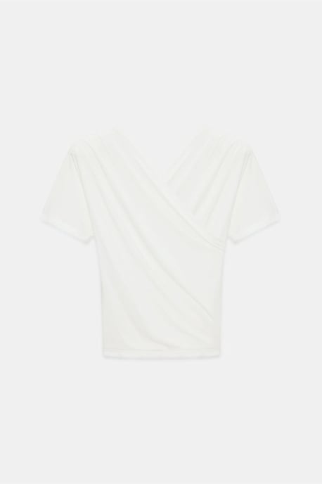 Slim Fit V-hals Jersey Blouse - Image 6
