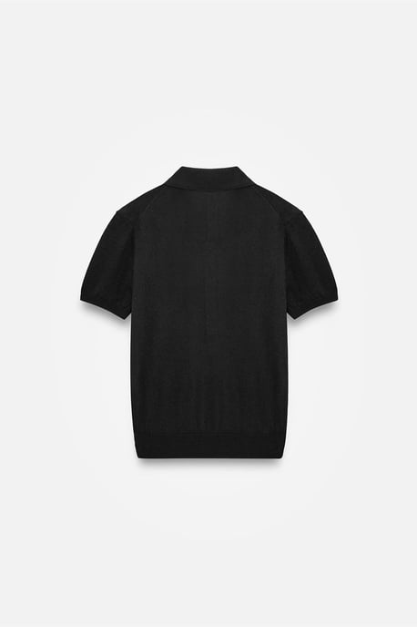 Slim Fit Polokragad Stickad Blus - Image 6