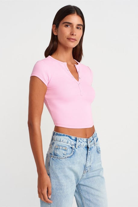 Dames Slim-Fit Geribbelde Croptop - Image 3