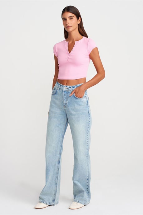 Dames Slim-Fit Geribbelde Croptop - Image 4