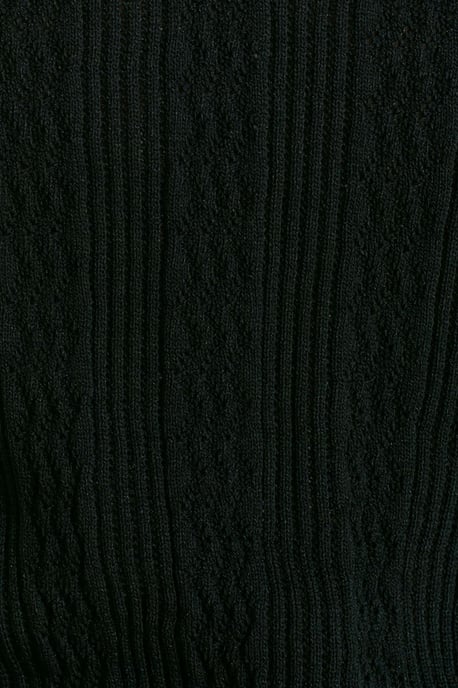 Getextureerde Kant Gebreide Polo Blouse - Image 4