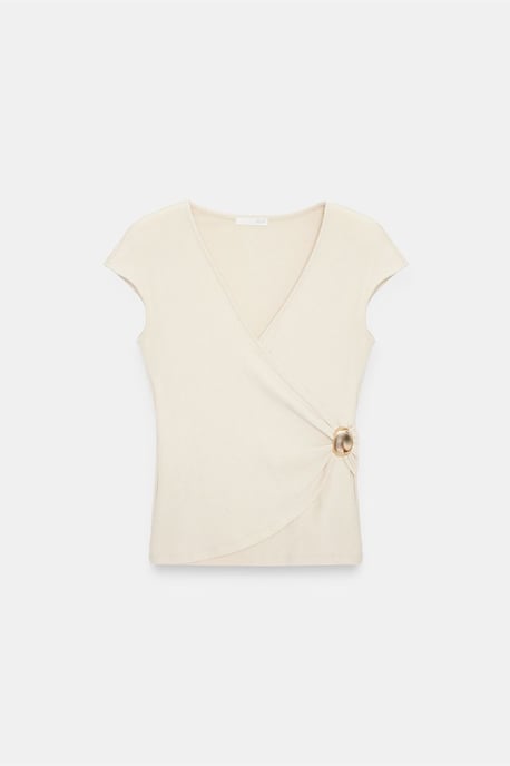 Dames Slim Fit Wikkelblouse - Image 5