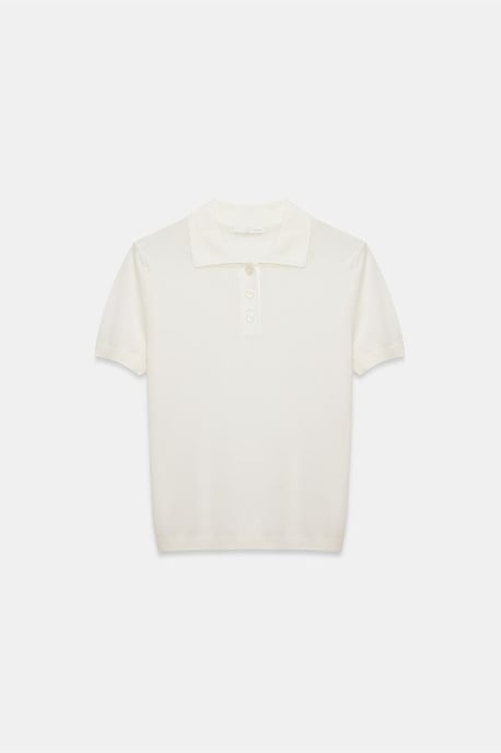 Dames Polo Kraag Knop Blouse - Image 5